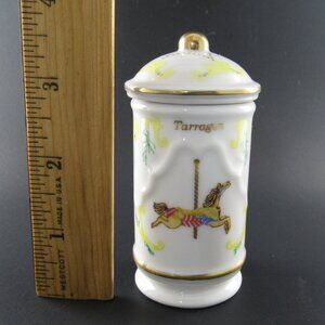 LENOX 1993 THE SPICE CAROUSEL FINE PORCELAIN JAR TARRAGON (E17)